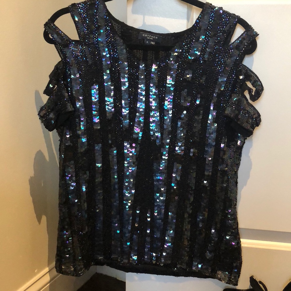 Gryphon sequin top size small